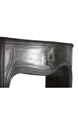 Strong 18Th Century French Antique Fireplace Surround In Grey Stone