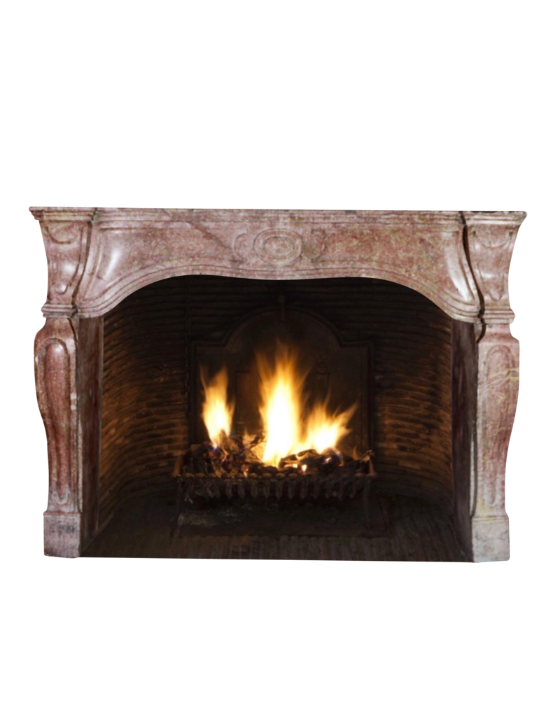 17Th Century Italian Original Antique Fireplace Surround In Stone