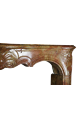 Maison Leon Van den Bogaert Von der Natur geschaffene französische Kaminumrandung aus zweifarbigem Stein aus dem 18. Jahrhundert