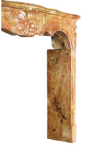 Maison Leon Van den Bogaert Von der Natur geschaffene französische Kaminumrandung aus zweifarbigem Stein aus dem 18. Jahrhundert