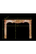 Maison Leon Van den Bogaert Von der Natur geschaffene französische Kaminumrandung aus zweifarbigem Stein aus dem 18. Jahrhundert
