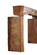 Maison Leon Van den Bogaert 17Th Century Delicate French Hard Stone Fireplace Surround
