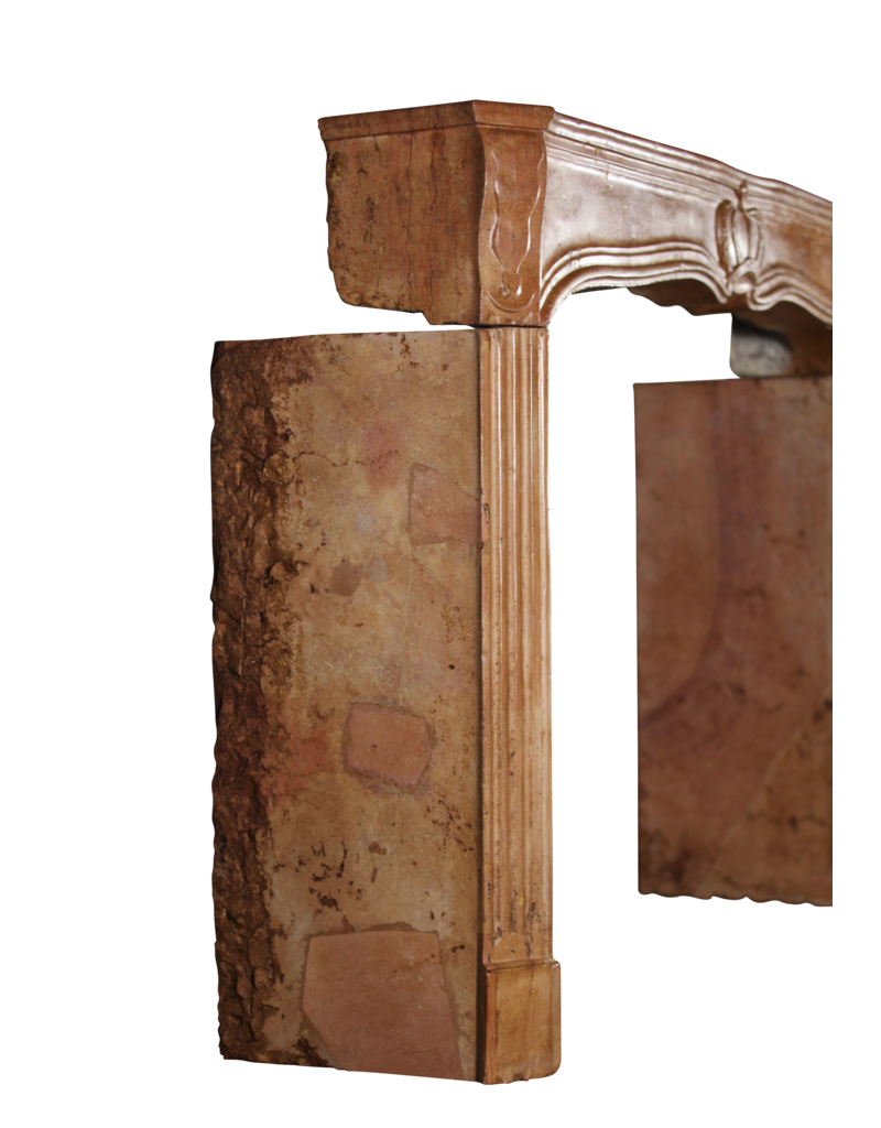 The Antique Fireplace Bank 17Th Century Delicate French Hard Stone Fireplace Surround