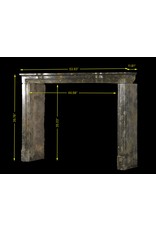 17Th Century Delicate French Hard Stone Fireplace Surround