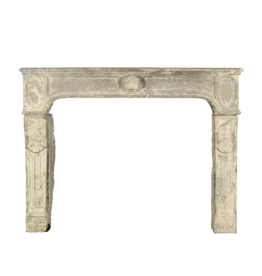 18Th Century Fine French Fireplace In Limestone