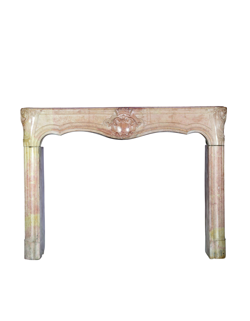 Maison Leon Van den Bogaert 18th Century Chic Bicolor French Fireplace Surround