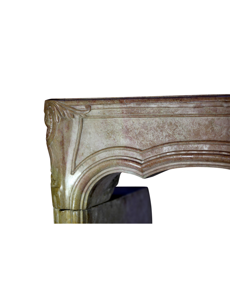 Maison Leon Van den Bogaert 18th Century Chic Bicolor French Fireplace Surround