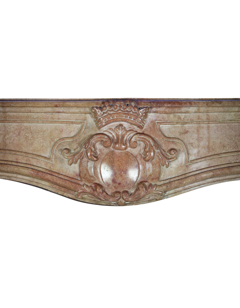 Maison Leon Van den Bogaert 18th Century Chic Bicolor French Fireplace Surround