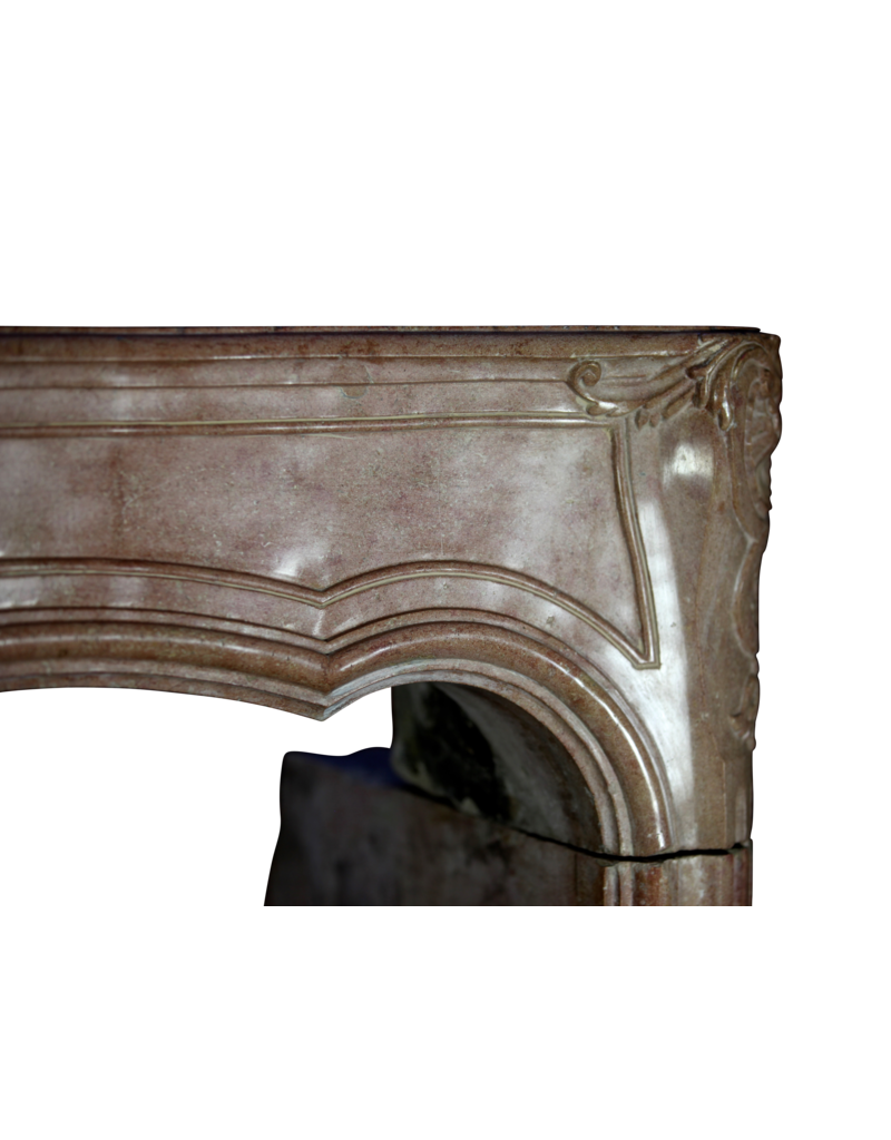 Maison Leon Van den Bogaert 18th Century Chic Bicolor French Fireplace Surround