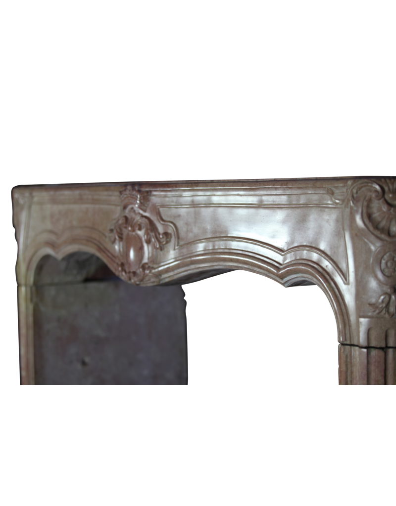 Maison Leon Van den Bogaert 18th Century Chic Bicolor French Fireplace Surround