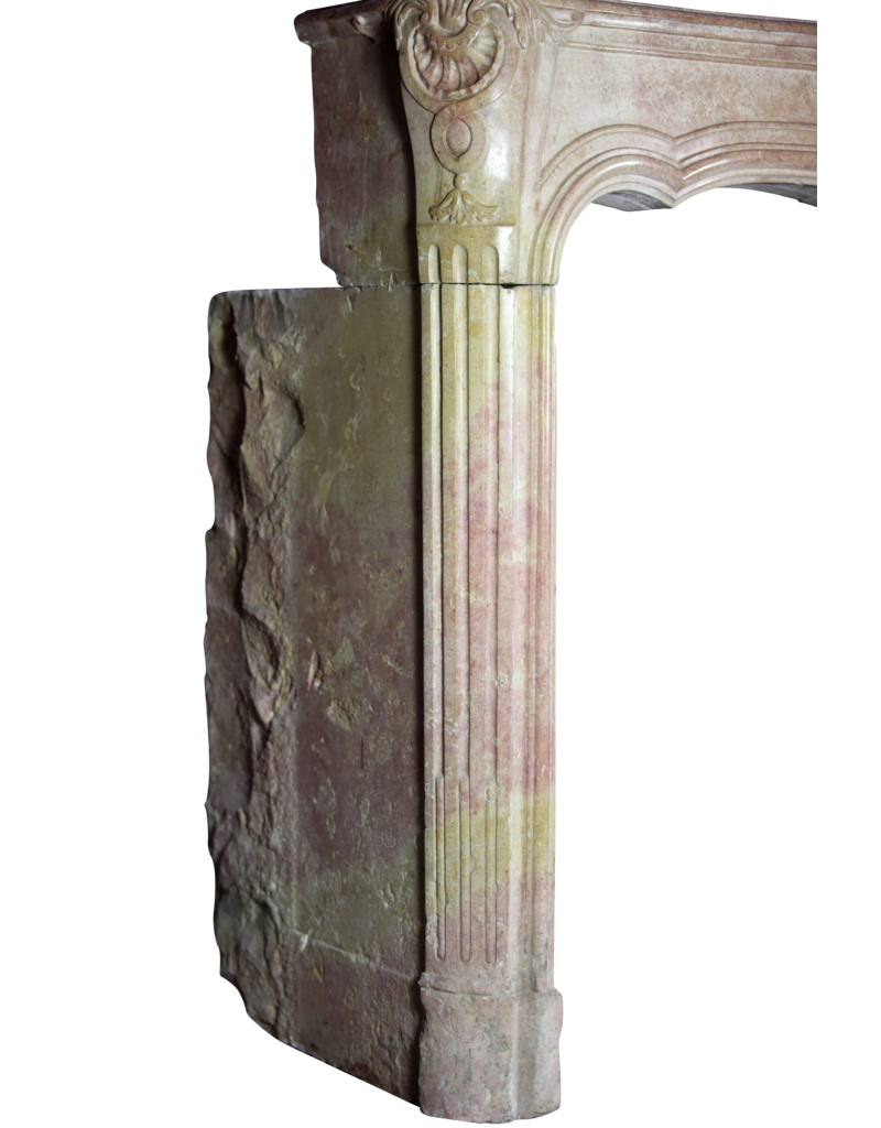 Maison Leon Van den Bogaert 18th Century Chic Bicolor French Fireplace Surround