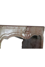 Maison Leon Van den Bogaert 18th Century Chic Bicolor French Fireplace Surround