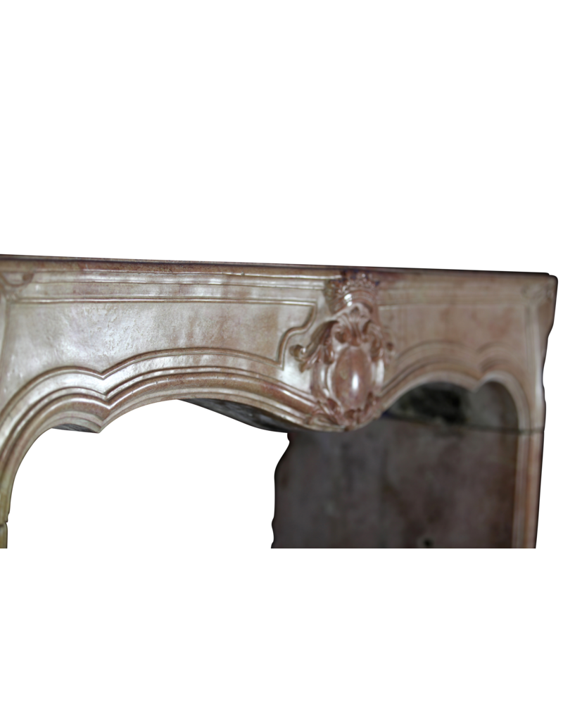 Maison Leon Van den Bogaert 18th Century Chic Bicolor French Fireplace Surround
