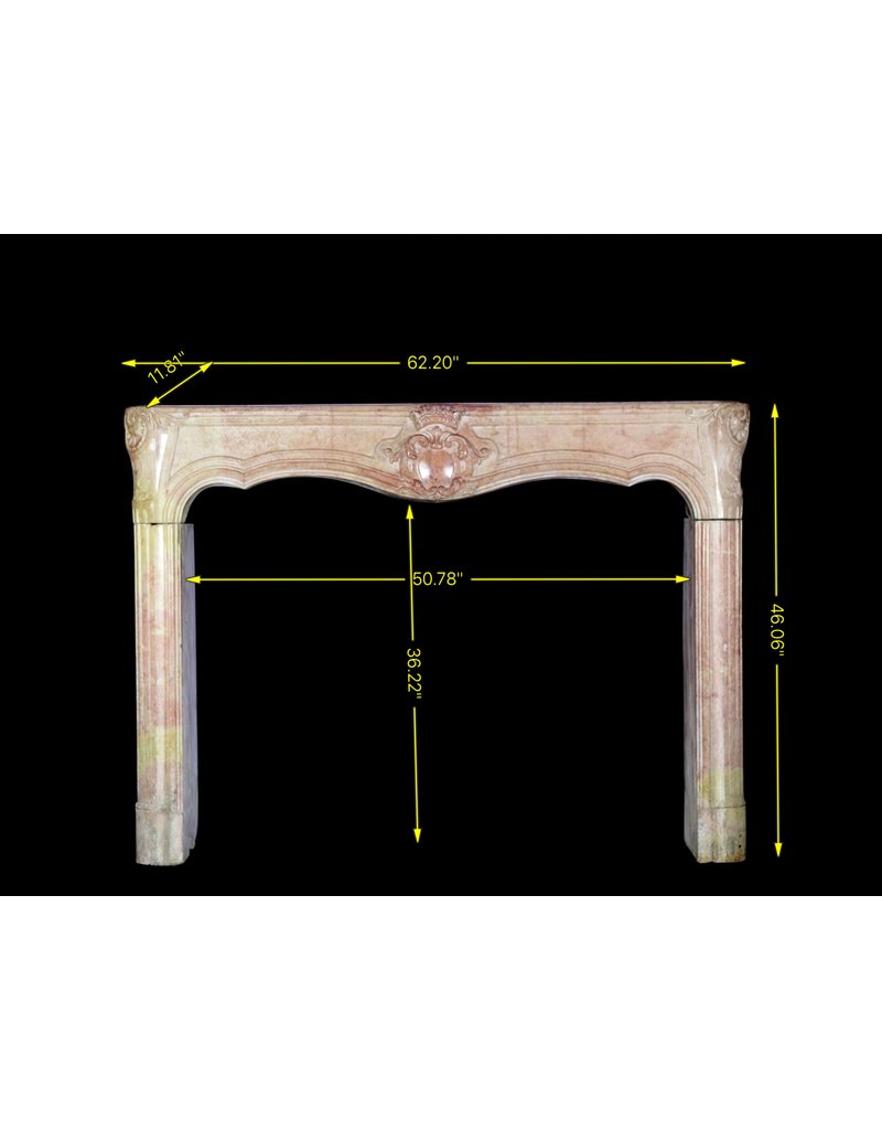 Maison Leon Van den Bogaert 18th Century Chic Bicolor French Fireplace Surround
