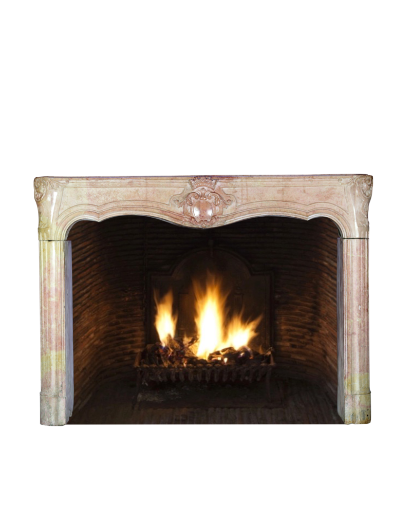 18Th Century Chique Bicolor French Fireplace Surround