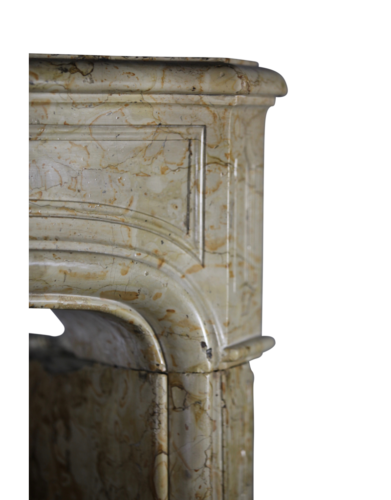 Chique 18Th Century Antique Marble Fireplace Surround