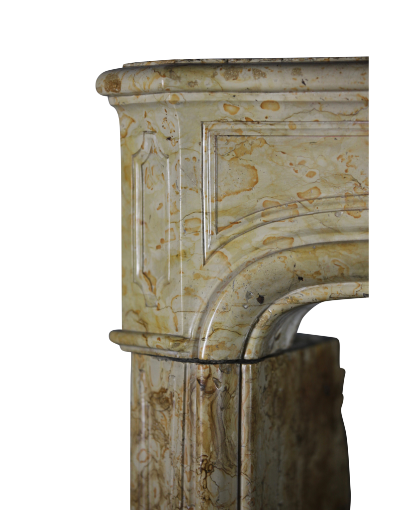 Maison Leon Van den Bogaert Chic 18th Century Antique Marble Fireplace Surround