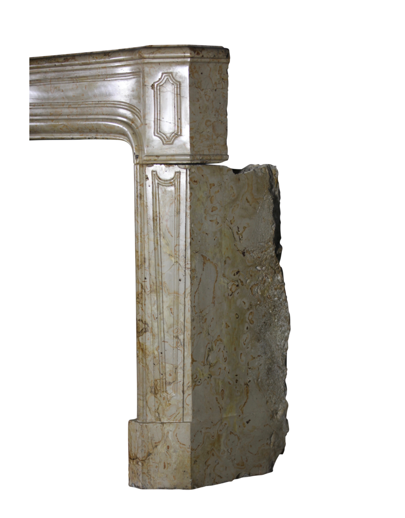 Maison Leon Van den Bogaert Chic 18th Century Antique Marble Fireplace Surround