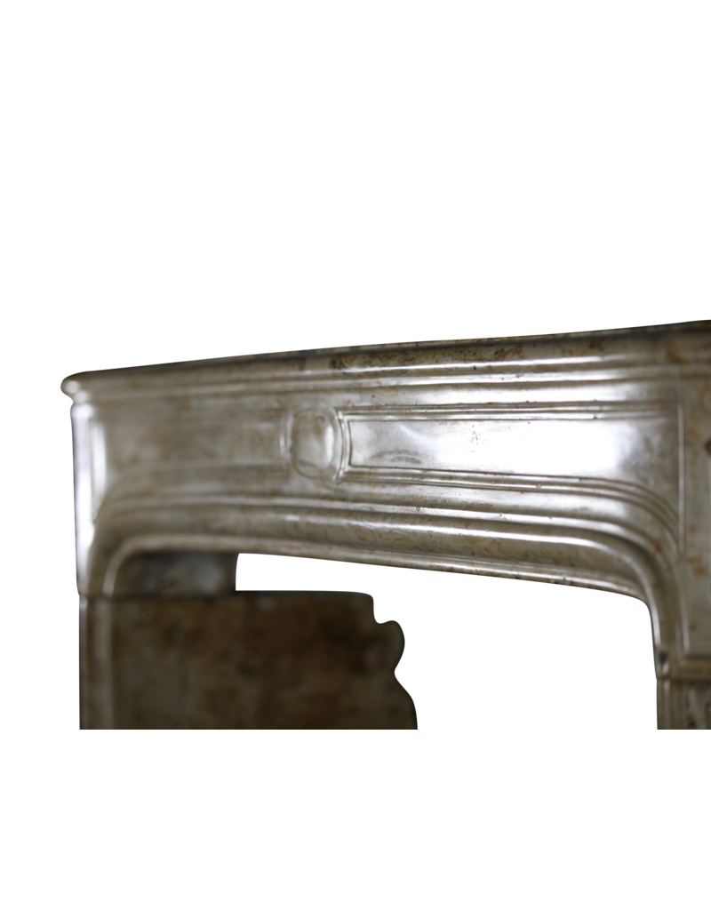Maison Leon Van den Bogaert Chic 18th Century Antique Marble Fireplace Surround