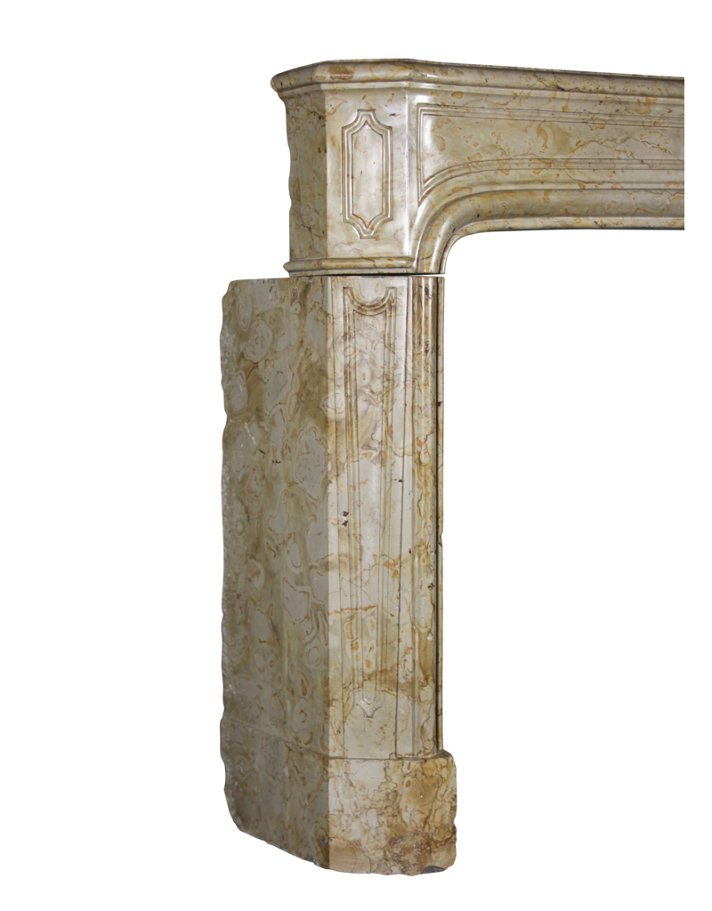 Maison Leon Van den Bogaert Chic 18th Century Antique Marble Fireplace Surround