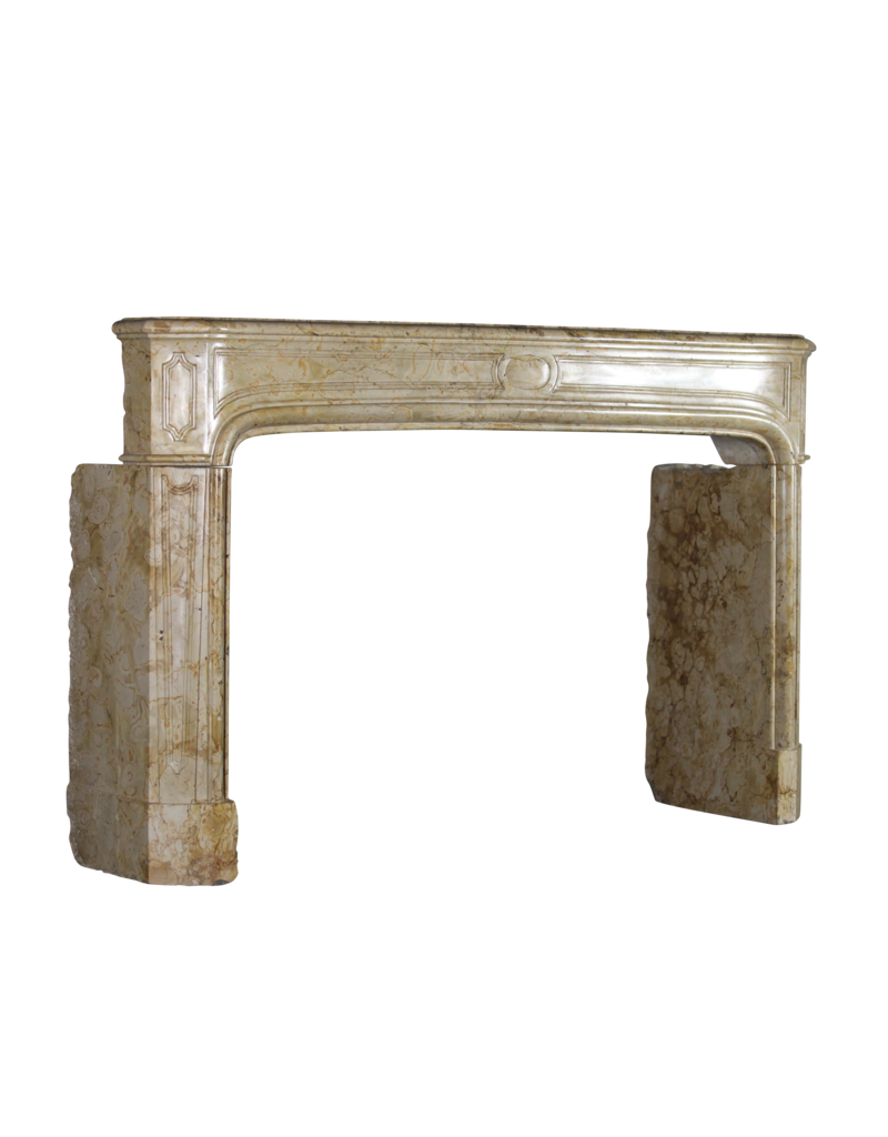 Maison Leon Van den Bogaert Chic 18th Century Antique Marble Fireplace Surround