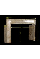 Maison Leon Van den Bogaert Chic 18th Century Antique Marble Fireplace Surround