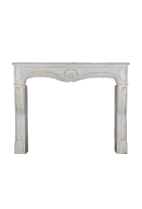 French Louis XV Period Limestone Fireplace Mantel