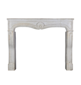 French Louis XV Period Limestone Fireplace Surround