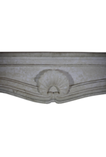 French Louis XV Period Limestone Fireplace Mantel