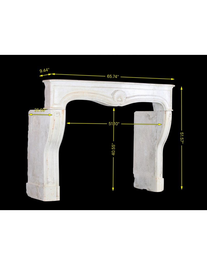Francés Louis XV Período De Piedra Caliza Chimenea De La Chimenea
