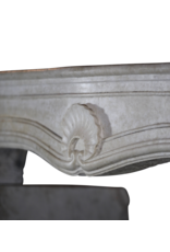 French Louis XV Period Limestone Fireplace Mantel