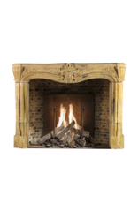 Small Strong Provencal 17Th Century Antique Fireplace Mantel