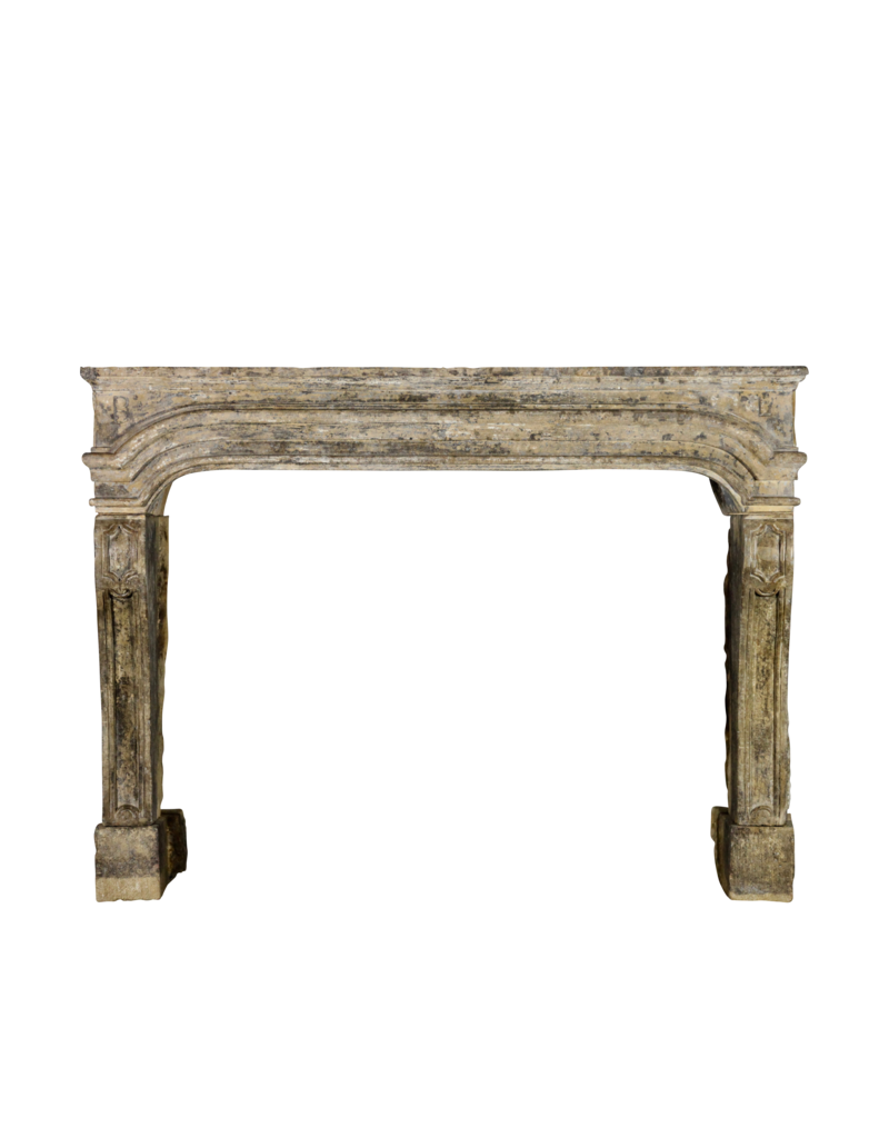 French Country Style 17Th Century Period Limestone Fireplace Surround