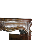 18Th Century Bicolor French Antique Fireplace Surround