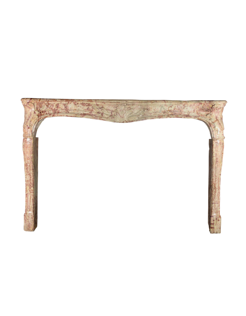 Grand 18Th Century Bicolor French Antique Fireplace Surround