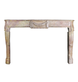 Maison Leon Van den Bogaert Grand Original Bicolor French Antique Fireplace Surround