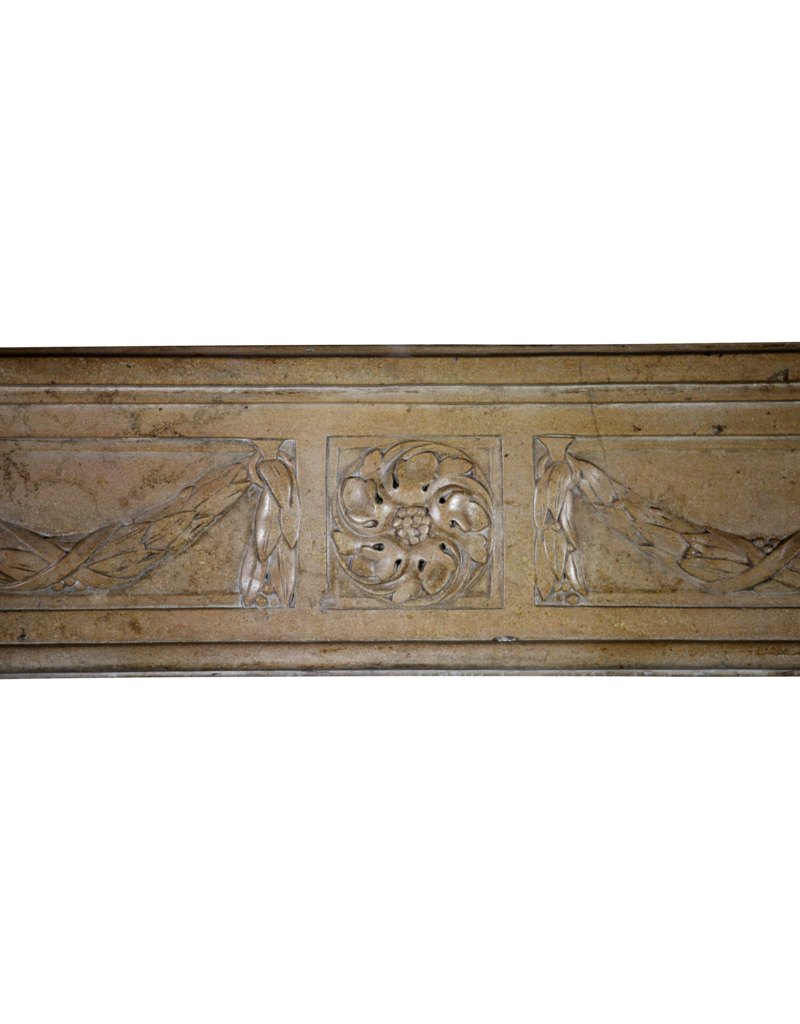 Maison Leon Van den Bogaert Elegante französische Kaminumrandung aus der Louis-XVI-Zeit im Landhausstil
