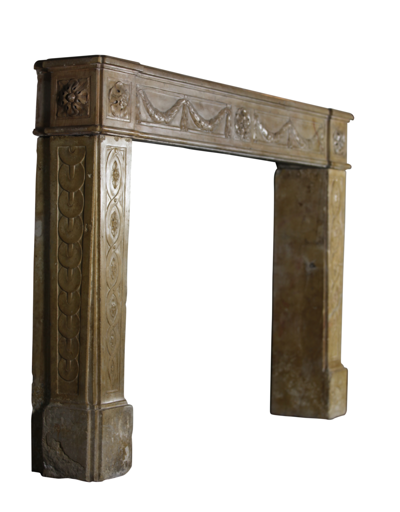 Fantastic Louis XVI Period French Country Chique Fireplace Surround