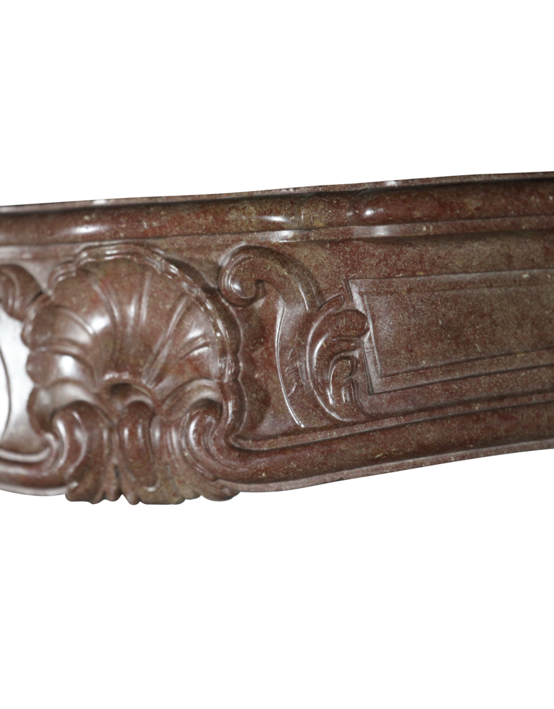Maison Leon Van den Bogaert Classic Chic French Vintage Fireplace Surround in Hard Stone