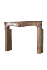 Maison Leon Van den Bogaert Classic Chic French Vintage Fireplace Surround in Hard Stone