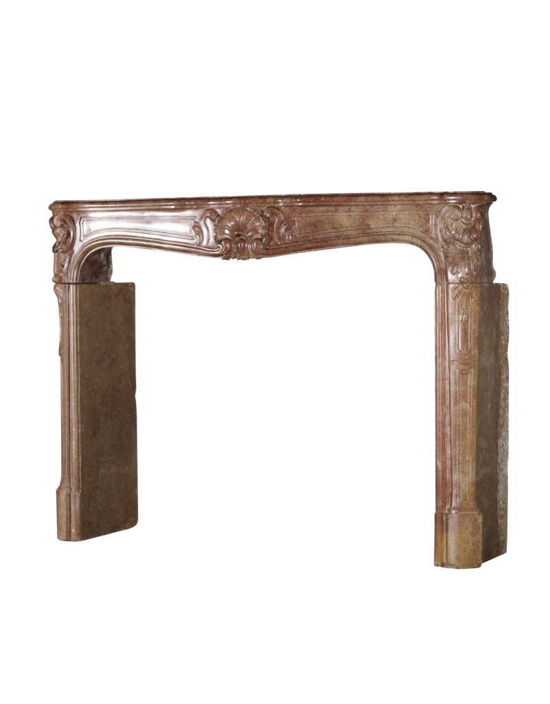 Maison Leon Van den Bogaert Classic Chic French Vintage Fireplace Surround in Hard Stone