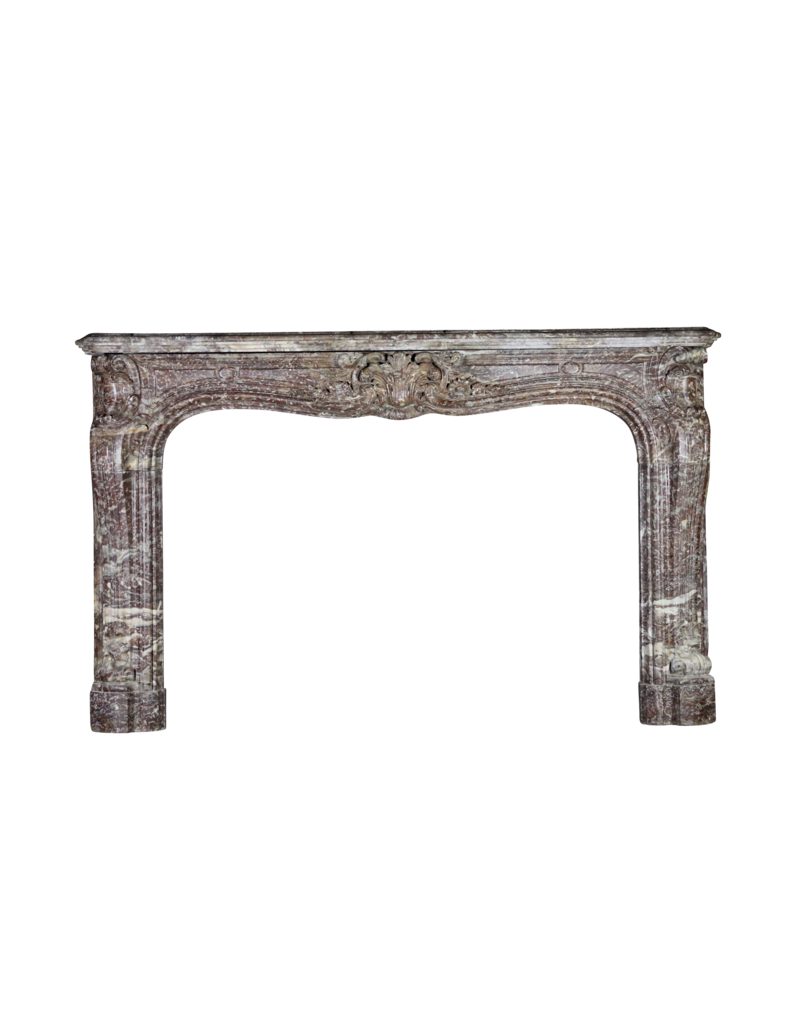 Extreme Grand Belgian Marble Vintage Fireplace Surround