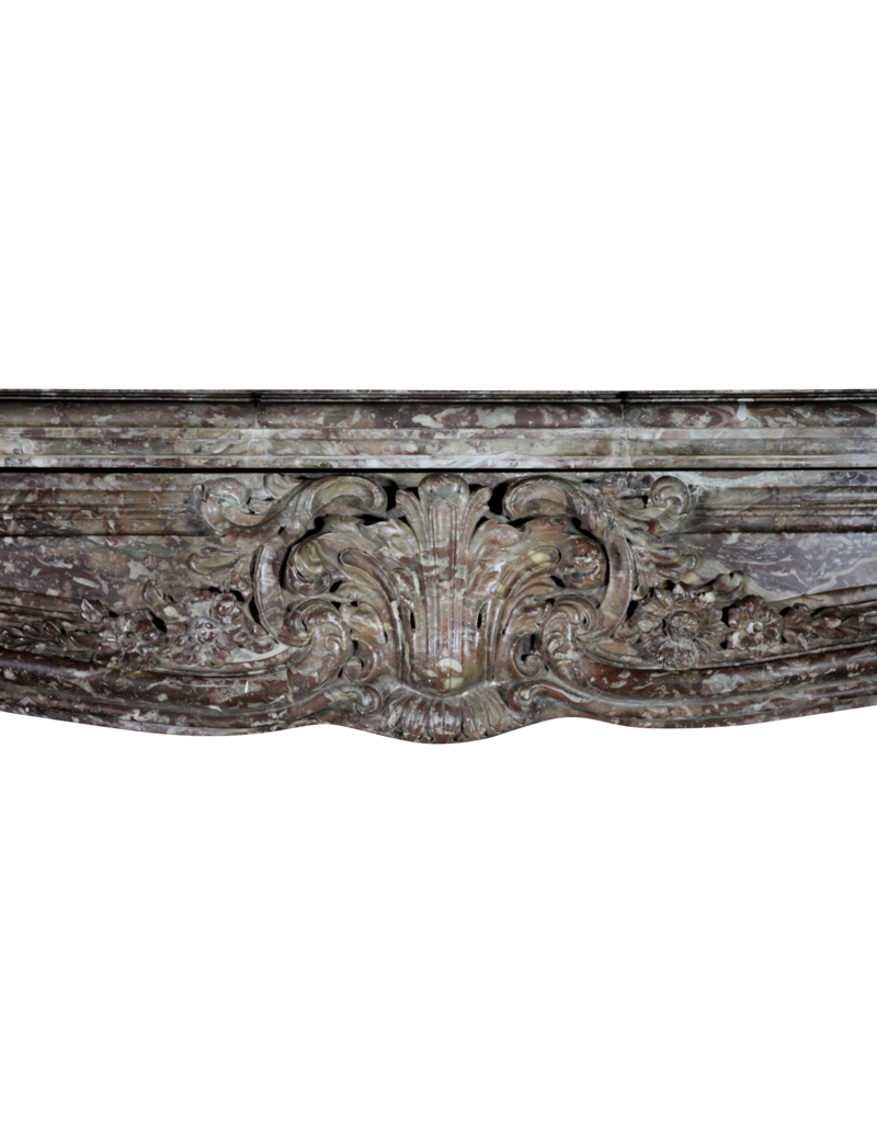 Maison Leon Van den Bogaert Besonders große Vintage-Kaminumrandung aus belgischem Marmor