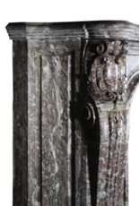 Extreme Grand Belgian Marble Vintage Fireplace Surround