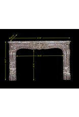 Gran Extrema Belga Mármol De Epoca Chimenea