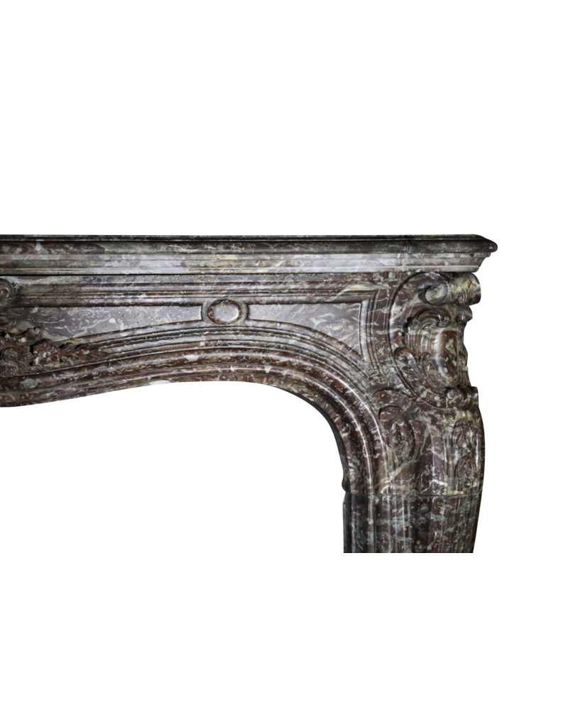 Maison Leon Van den Bogaert Besonders große Vintage-Kaminumrandung aus belgischem Marmor