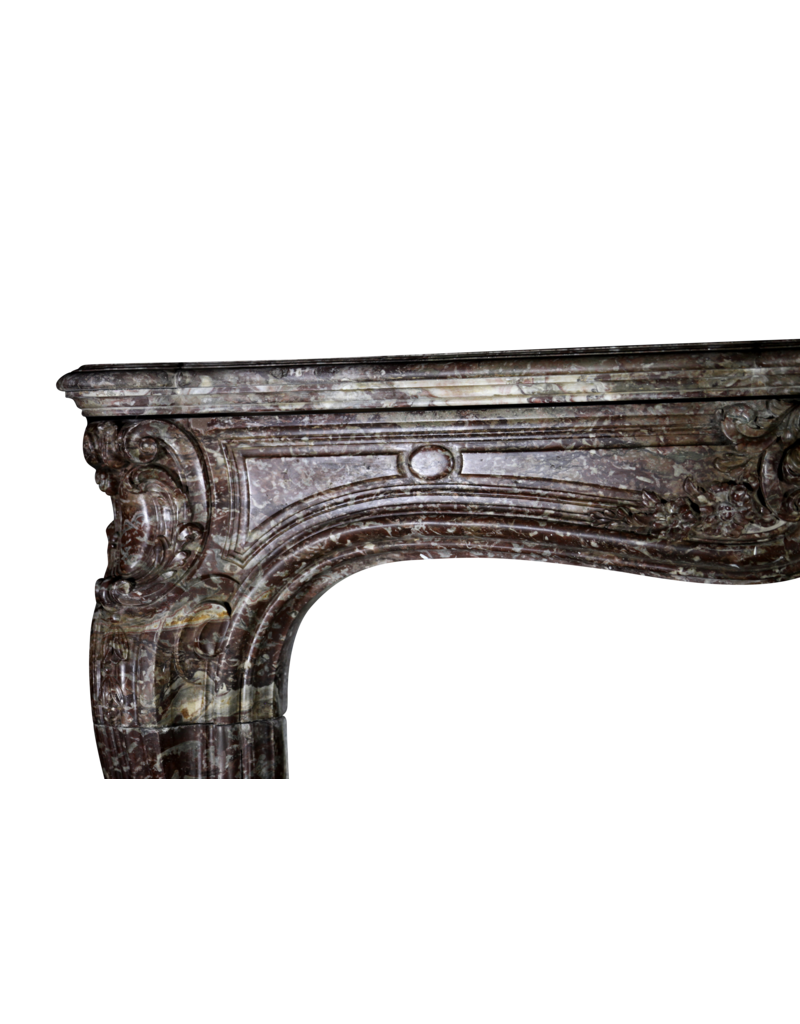 Maison Leon Van den Bogaert Besonders große Vintage-Kaminumrandung aus belgischem Marmor