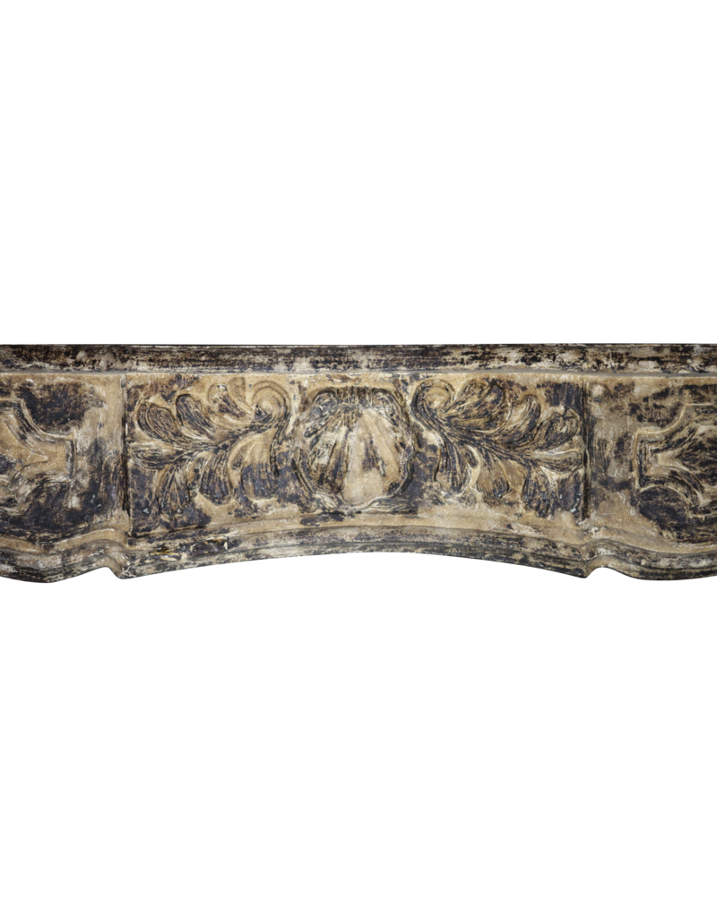 Maison Leon Van den Bogaert French Chic Country Style Limestone Grand Fireplace Surround