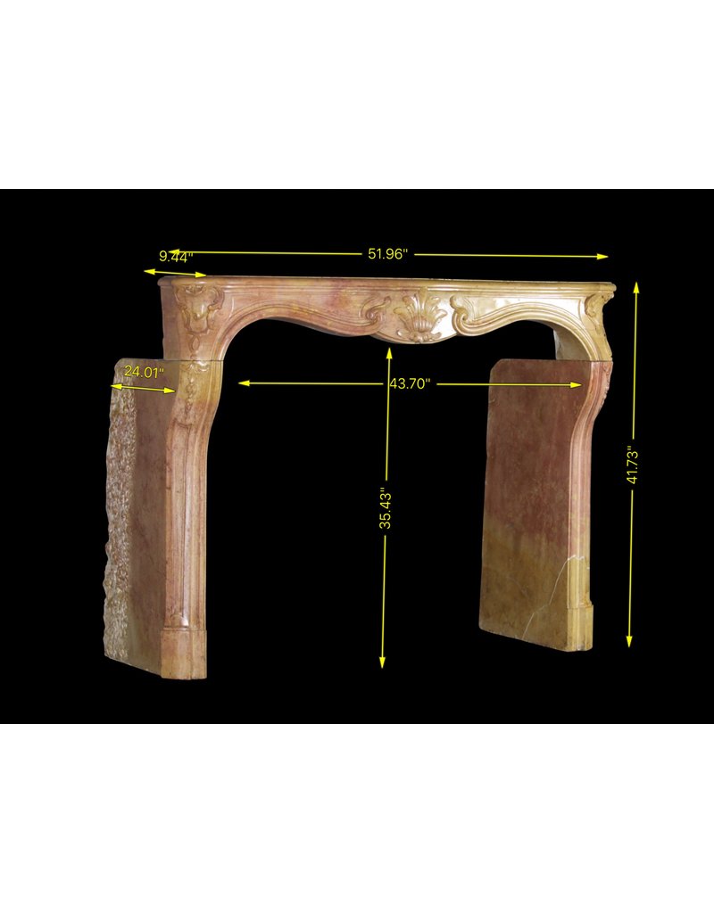 Mármol Fina Francesa Antigua De Piedra De La Chimenea Pieza