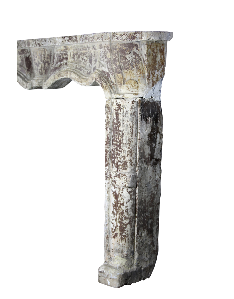 Maison Leon Van den Bogaert Italian Chic Country Limestone Fireplace Mantel